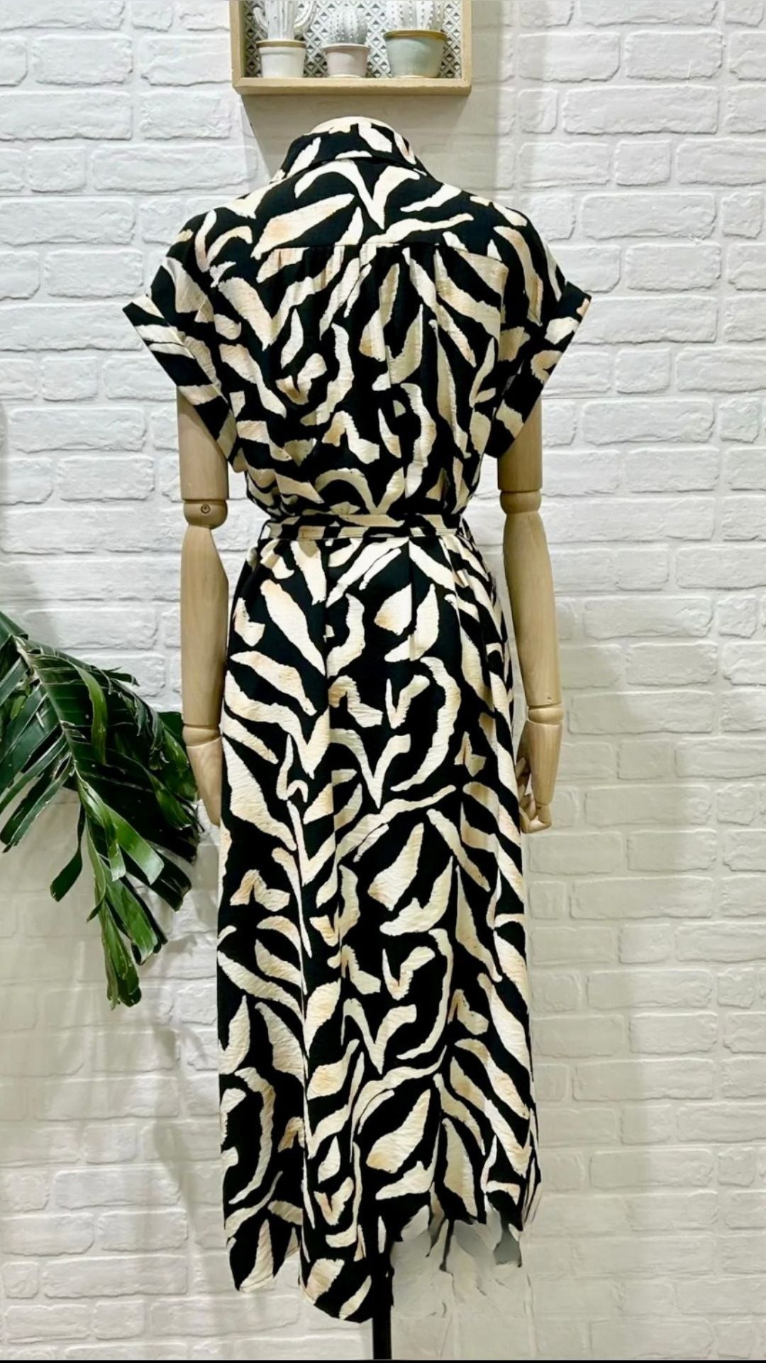 Vestido Camisero Zebra
