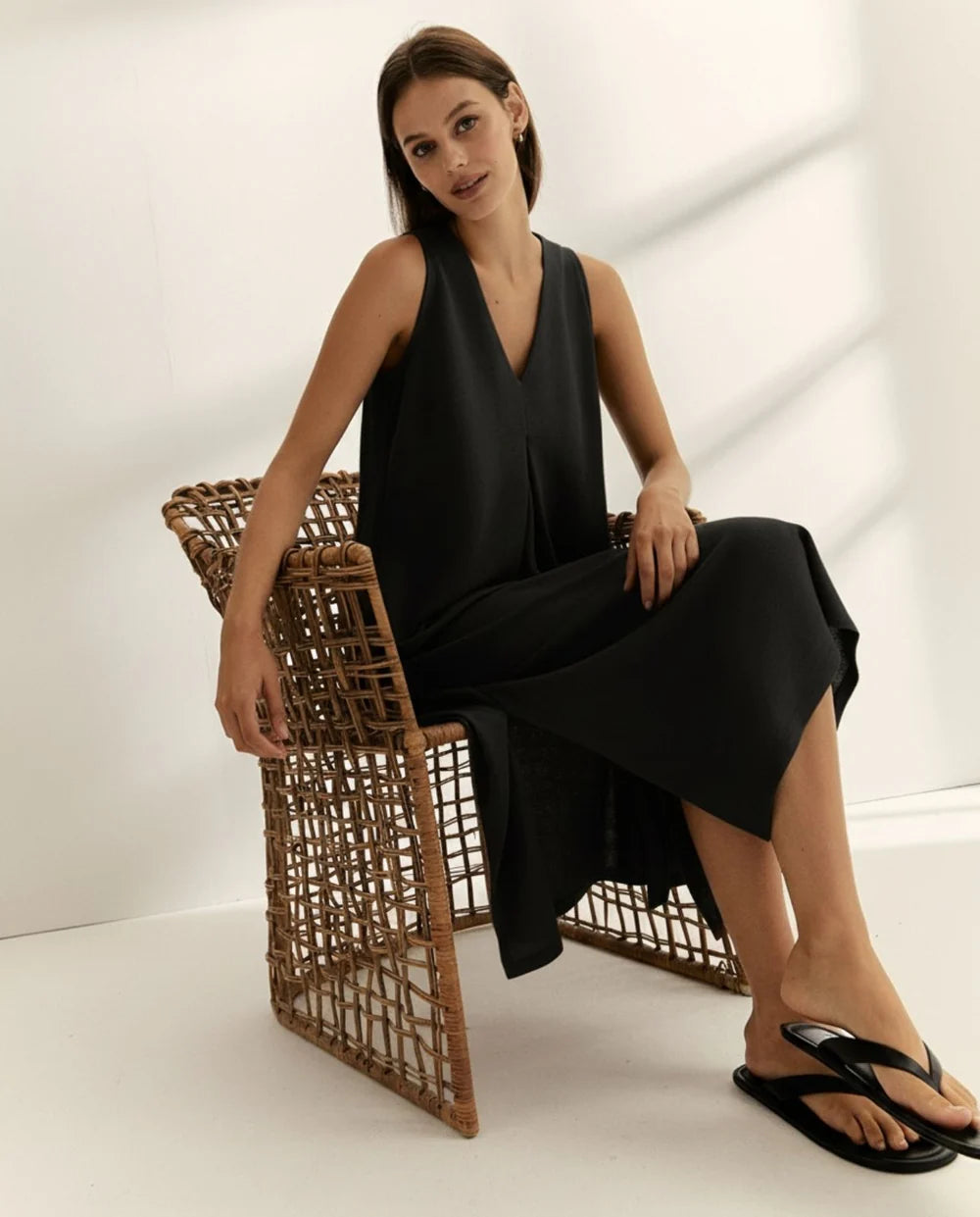 Vestido midi fluido – Paz Torras