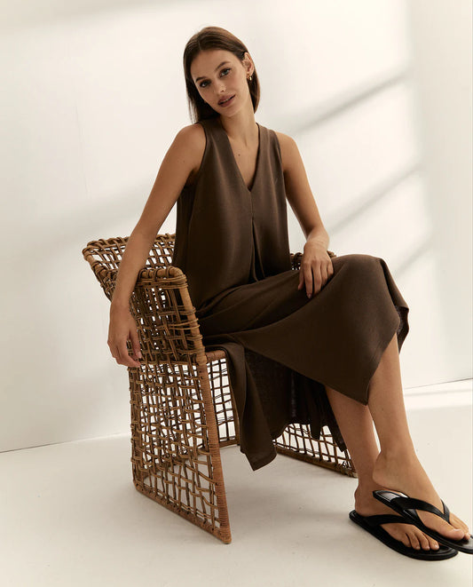 Vestido midi fluido – Paz Torras