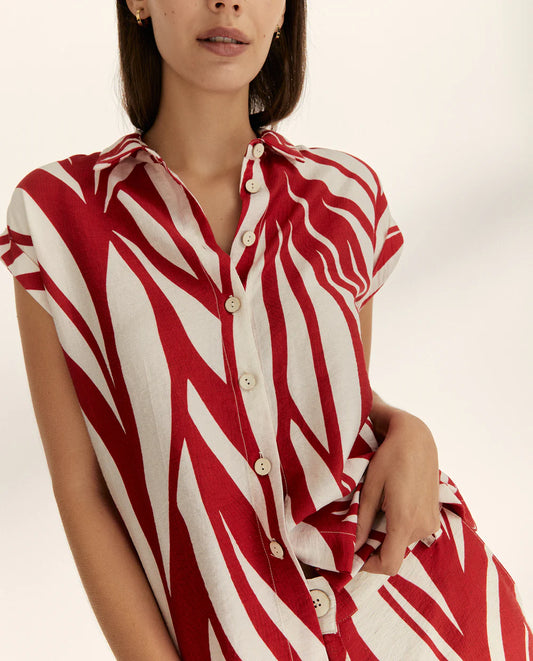Camisa Rojiblan de Paz Torras