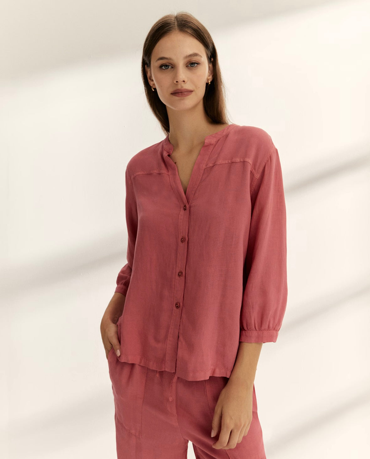 Camisa fluida rosa – Paz Torras