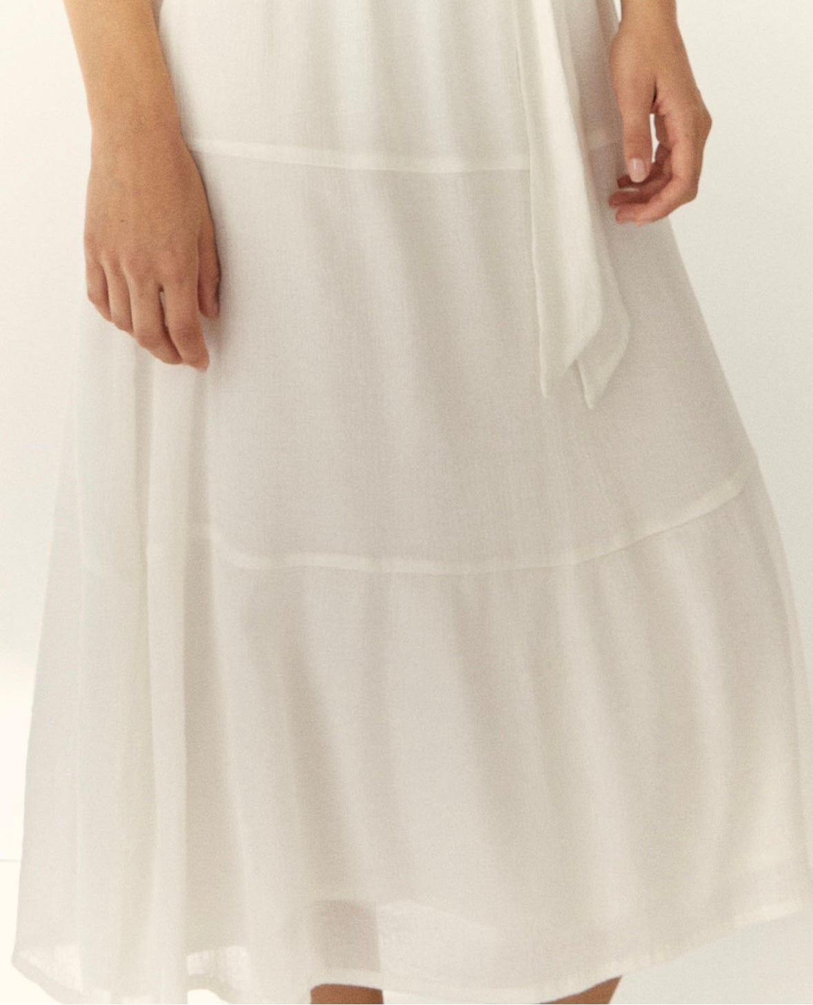 Vestido blanco fluido – Paz Torras