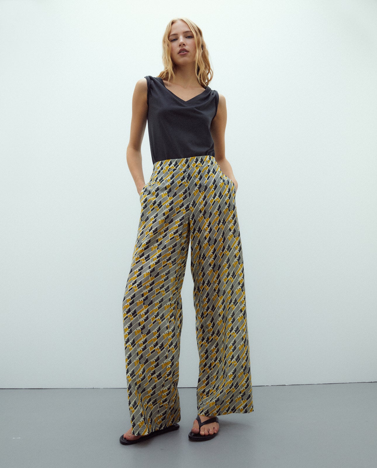 Pantalón Estampado Fluido ANDAM