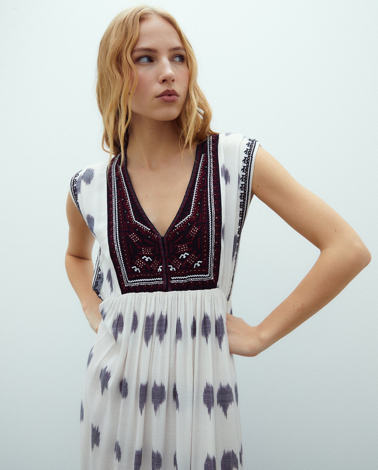 Vestido midi estampado – ANDAM